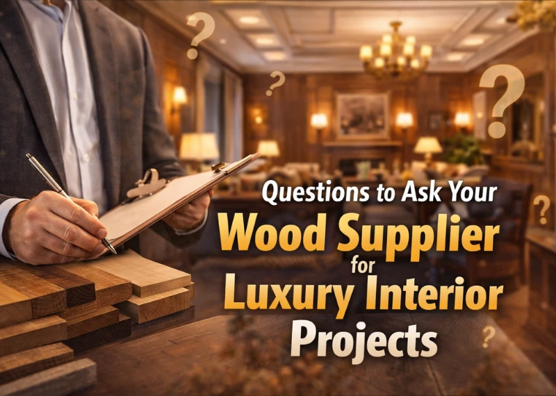 Questions To Ask Your Wood Supplier For Luxury Interior Projects