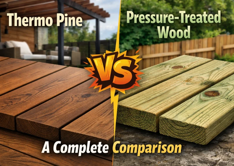 Thermo Pine Vs Pressure-Treated Wood: A Complete Comparison