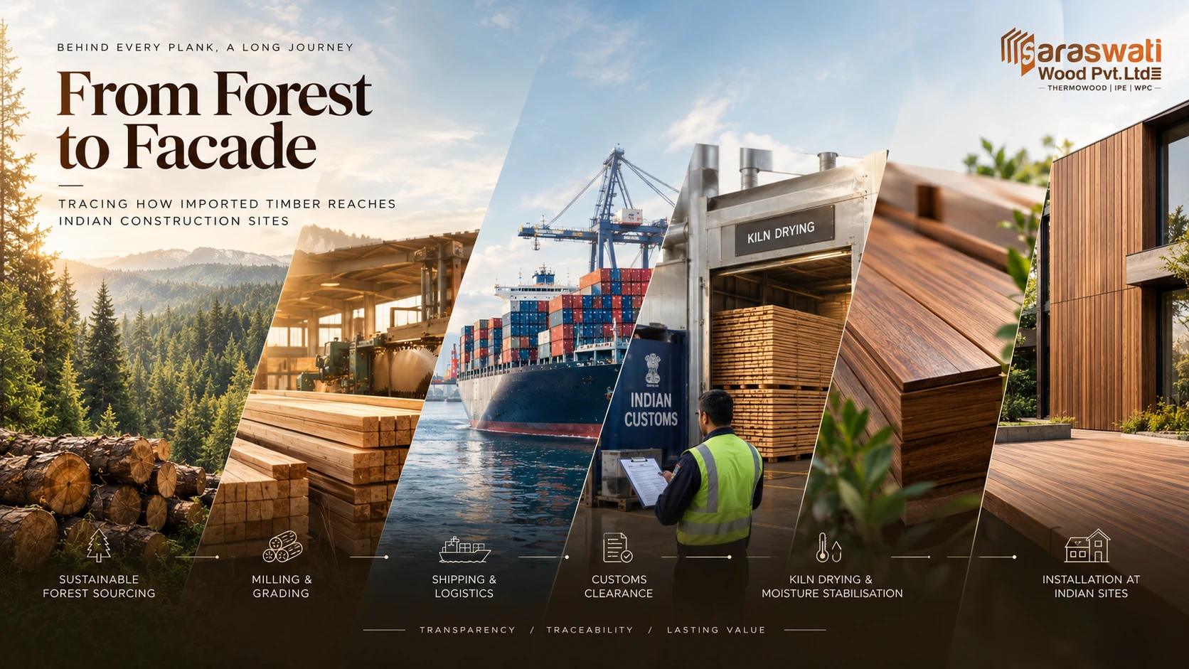 From Forest to Facade: Tracing How Imported Timber Reaches Indian Construction Sites